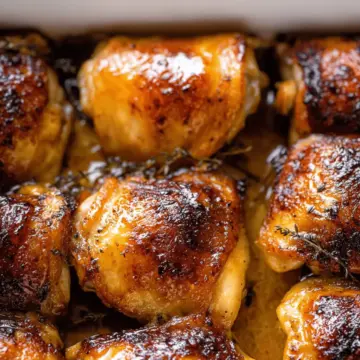 Baked Honey Mustard Chicken Thighs