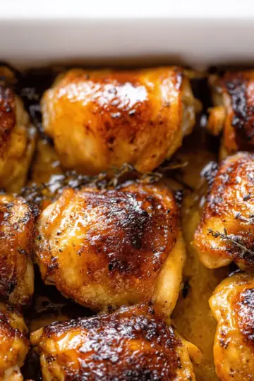 Baked Honey Mustard Chicken Thighs