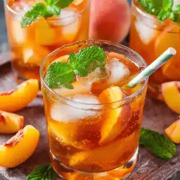 Southern Brewed Ginger Peach Sweet Iced Tea Recipe