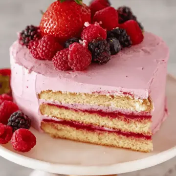 Berry Mousse Genoise Layer Cake