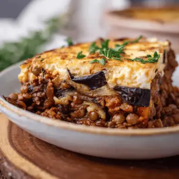 Vegan Moussaka with Lentils