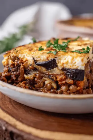 Vegan Moussaka with Lentils