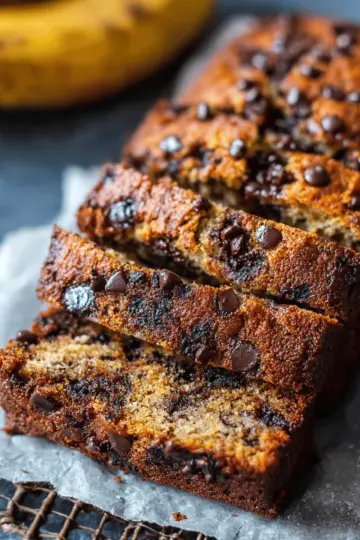 Super Moist Chocolate Chip Banana Bread