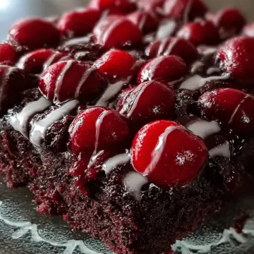 Chocolate Cherry Upside Down Cake