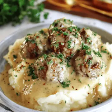 Meatballs in Dijon Gravy