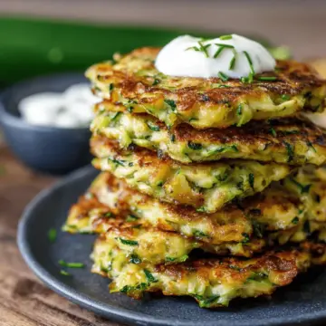 Healthy Zucchini Fritters (5 Ingredients)