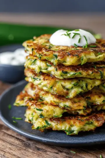 Healthy Zucchini Fritters (5 Ingredients)