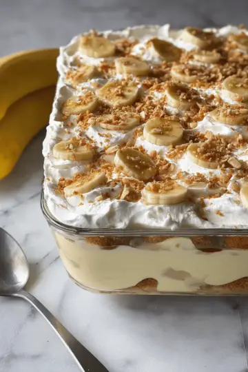 Easy No Bake Banana Pudding