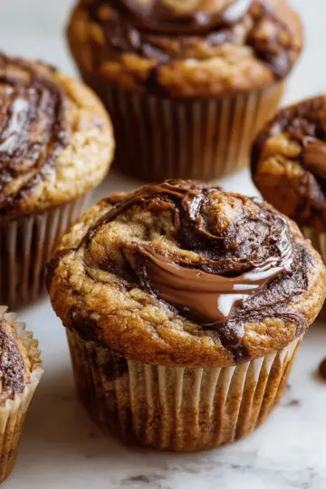 Banana Nutella Muffins