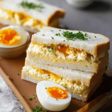 Japanese Egg Sandwich Recipe (Tamago Sando)