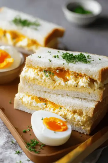 Japanese Egg Sandwich Recipe (Tamago Sando)