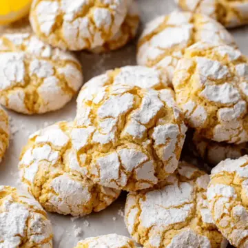 Very Lemon Crinkle Cookies