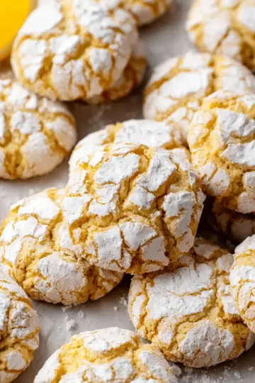 Very Lemon Crinkle Cookies