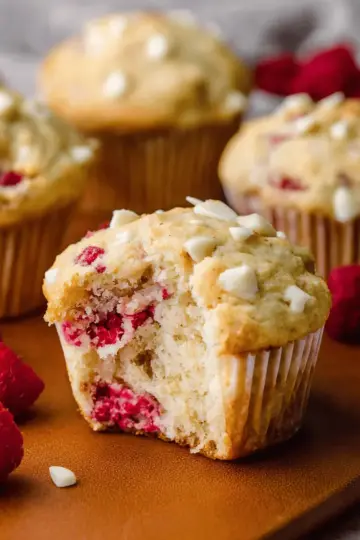 White Chocolate Raspberry Muffins