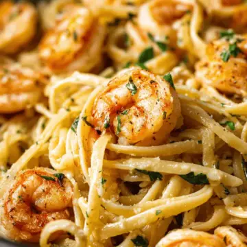 Creamy Garlic Shrimp Pasta