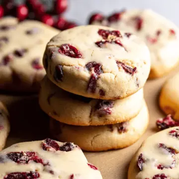 Slice-and-bake cranberry cookies