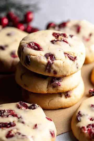 Slice-and-bake cranberry cookies