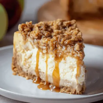 Apple Crumble Cheesecake