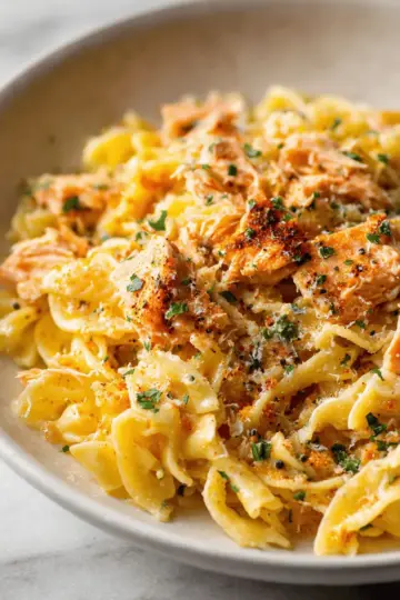 Canned Salmon Pasta