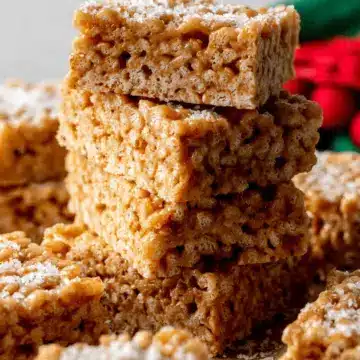 Gingerbread Rice Krispies Treats