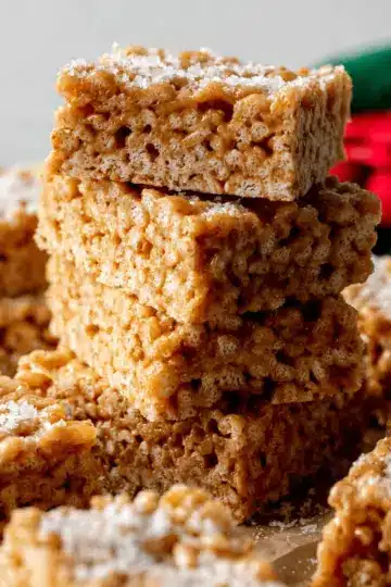 Gingerbread Rice Krispies Treats
