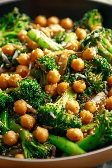 Chickpea and Broccoli Stir-Fry