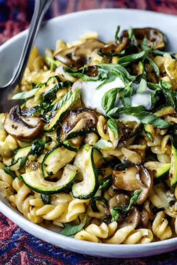 Zucchini Mushroom Pasta