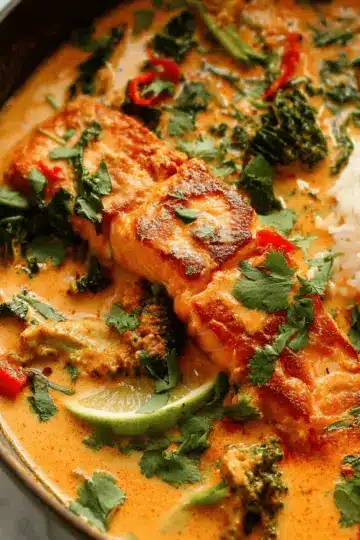 Salmon Coconut Curry (Thai Inspired)