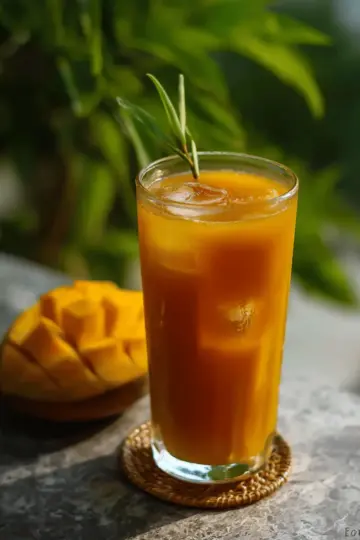 Homemade Mango Iced Tea