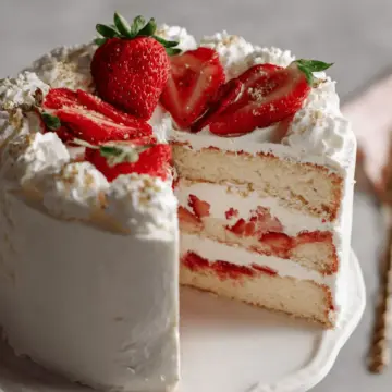 Strawberry Chiffon Layer Cake