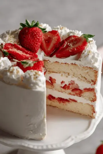 Strawberry Chiffon Layer Cake