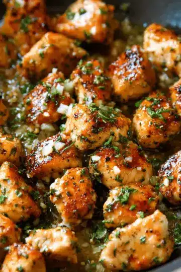 Garlic Butter Chicken Bites (15-Minute Recipe!)