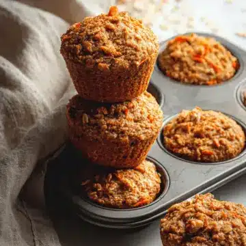 One-Bowl Healthy Oatmeal Carrot Muffins