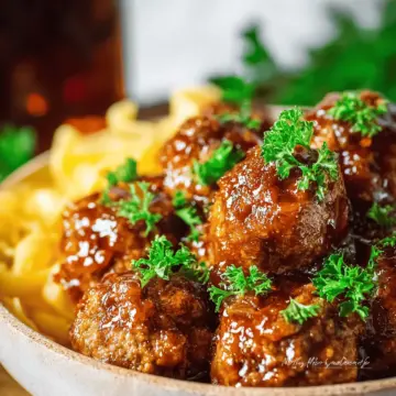 Slow Cooker Salisbury Steak Meatballs