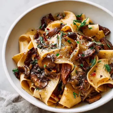 Portobello Mushroom Pappardelle