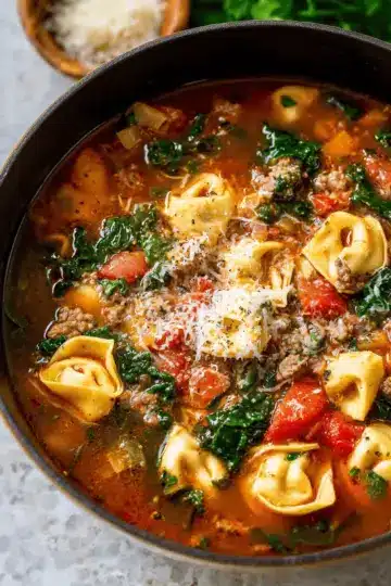 Italian Sausage Tortellini Soup