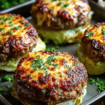 Oven-Baked Cabbage Burgers
