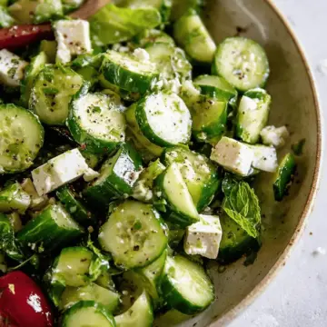 Easy Cucumber Feta Salad