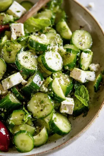 Easy Cucumber Feta Salad