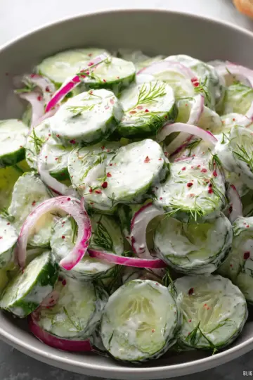 Creamy Cucumber Salad