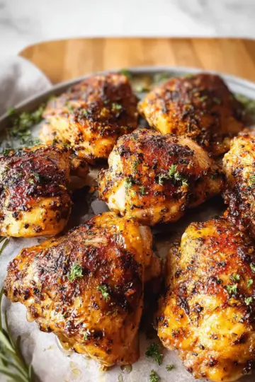 Oven Baked Chicken Thighs