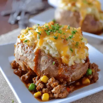 Shepherd’s Pie Baked Potatoes