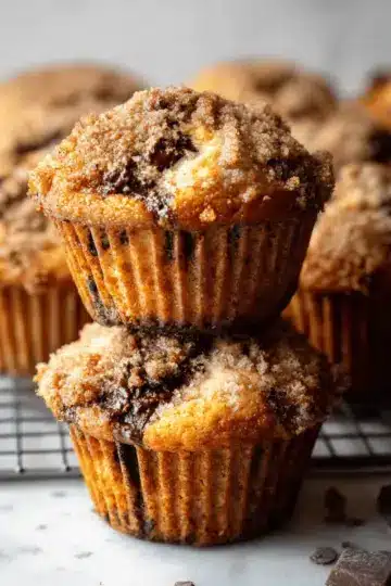 Banana Chocolate Chip Streusel Muffins