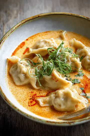 Thai Coconut Curry Dumpling Soup