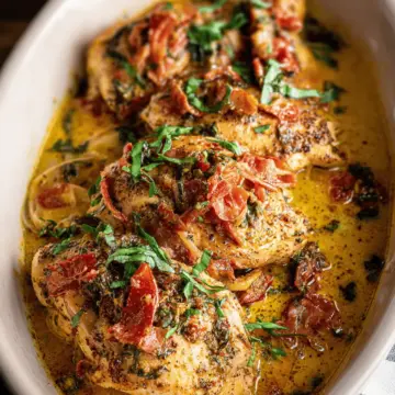 Crockpot Tuscan Chicken