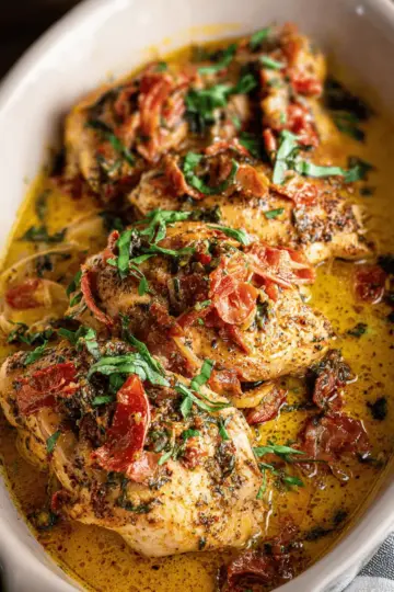 Crockpot Tuscan Chicken