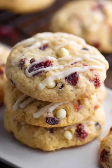 White Chocolate Cranberry Orange Cookies