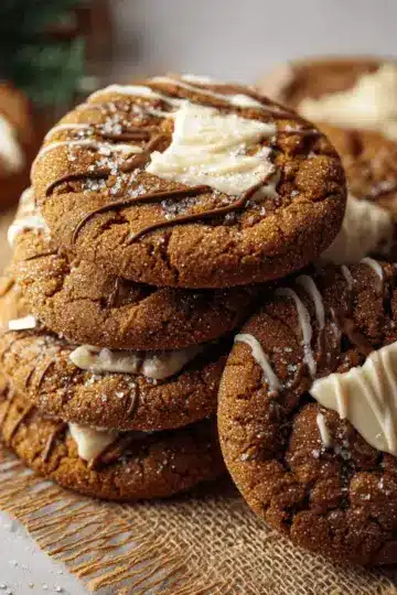 Gingerbread Cheesecake Cookies