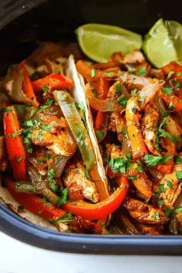 Slow Cooker Chicken Fajitas