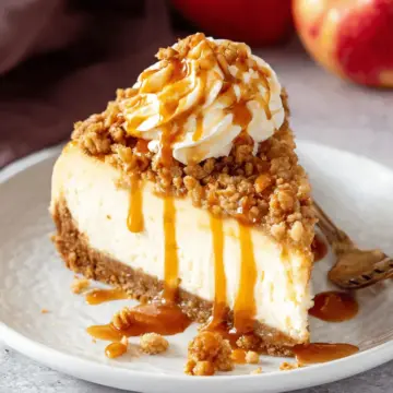 Apple Crisp Cheesecake